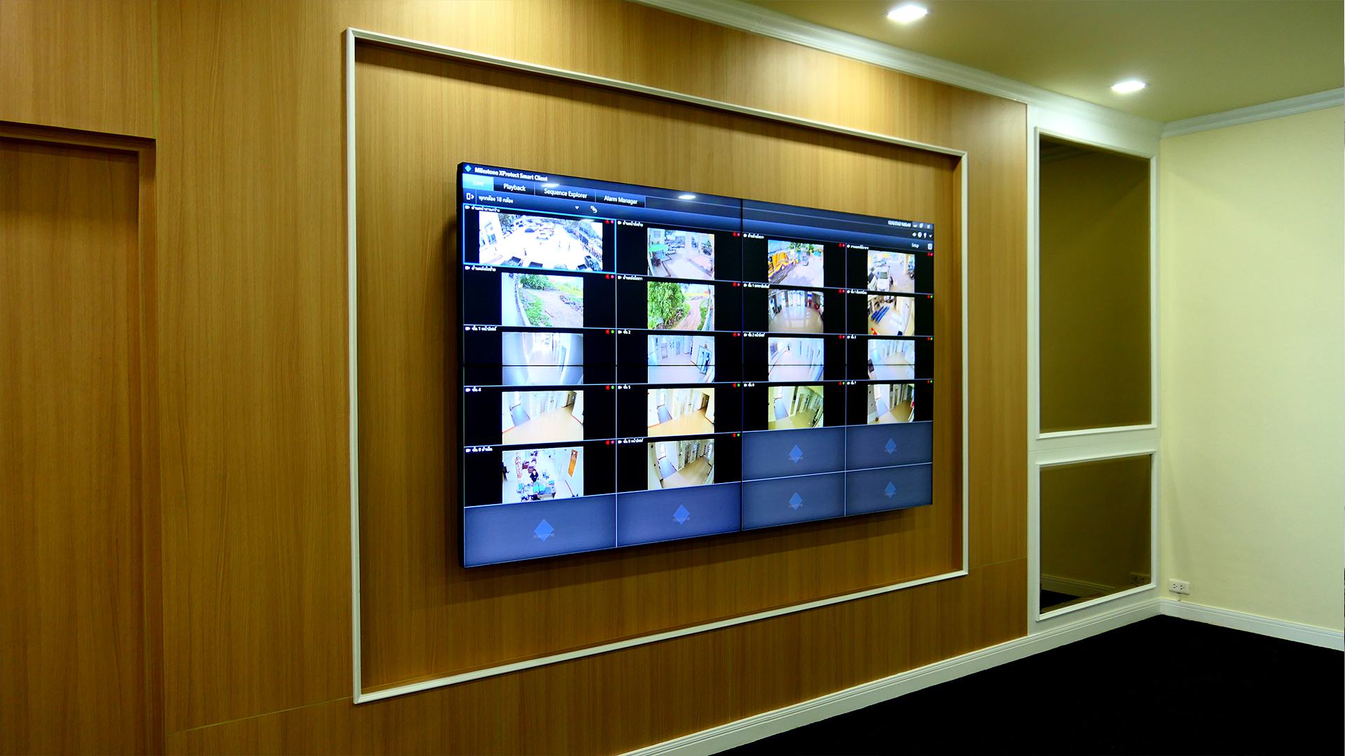 ติดตั้งระบบรักษาความปลอดภัยพร้อมออกแบบห้อง Monitor Room 